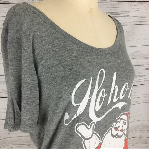 Fifth Sun Christmas Santa Ho Ho Ho soft tee shirt - Picture 5 of 6